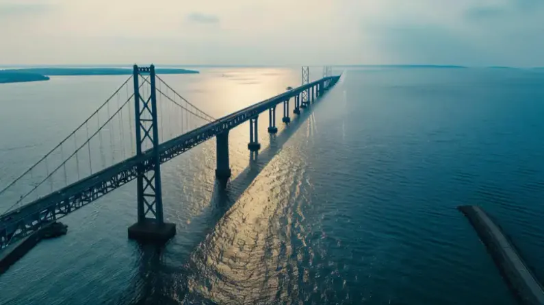 The Maryland Bay Bridge