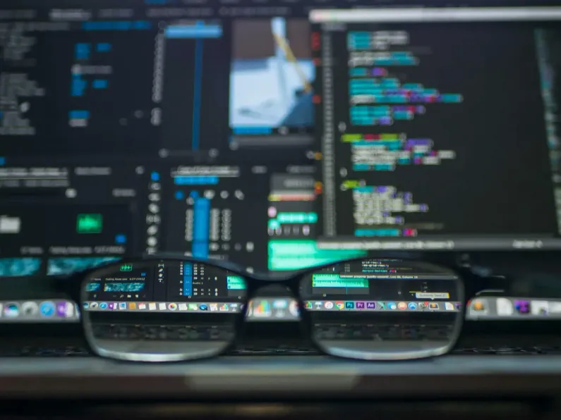 Glasses and computer image